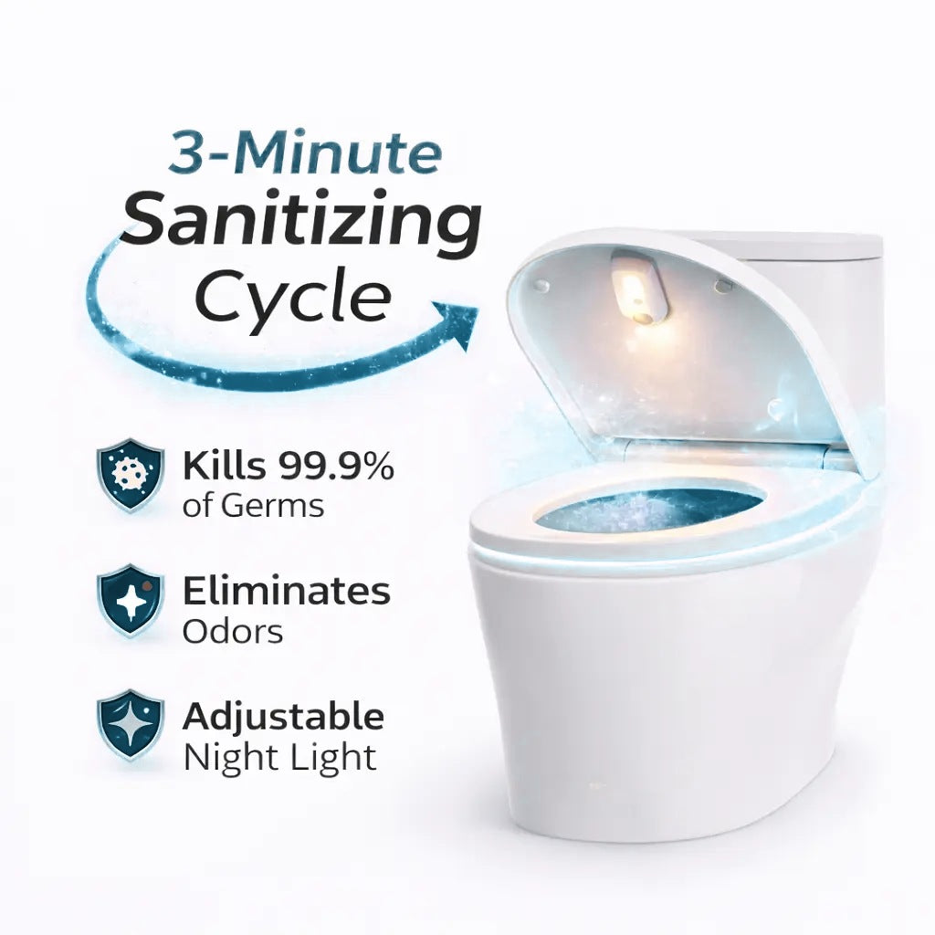 Self Cleaning UV Toilet Sanitizer & Night Light